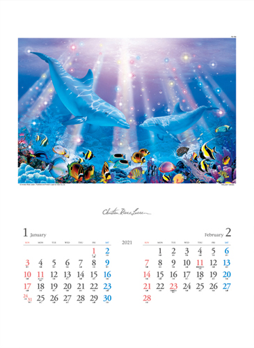 イラストカレンダー はり絵カレンダー 画像一覧 名入れカレンダー印刷 販売の未来暦堂