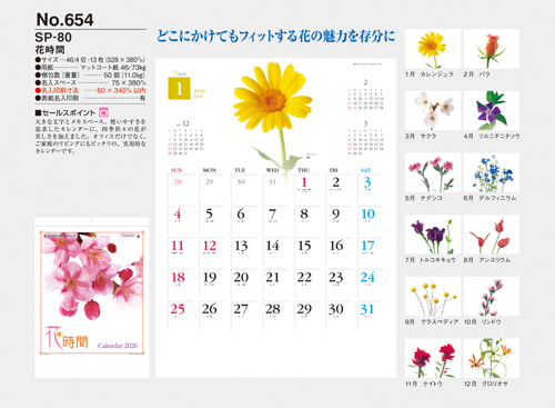 NO.654（SP-80）　花時間